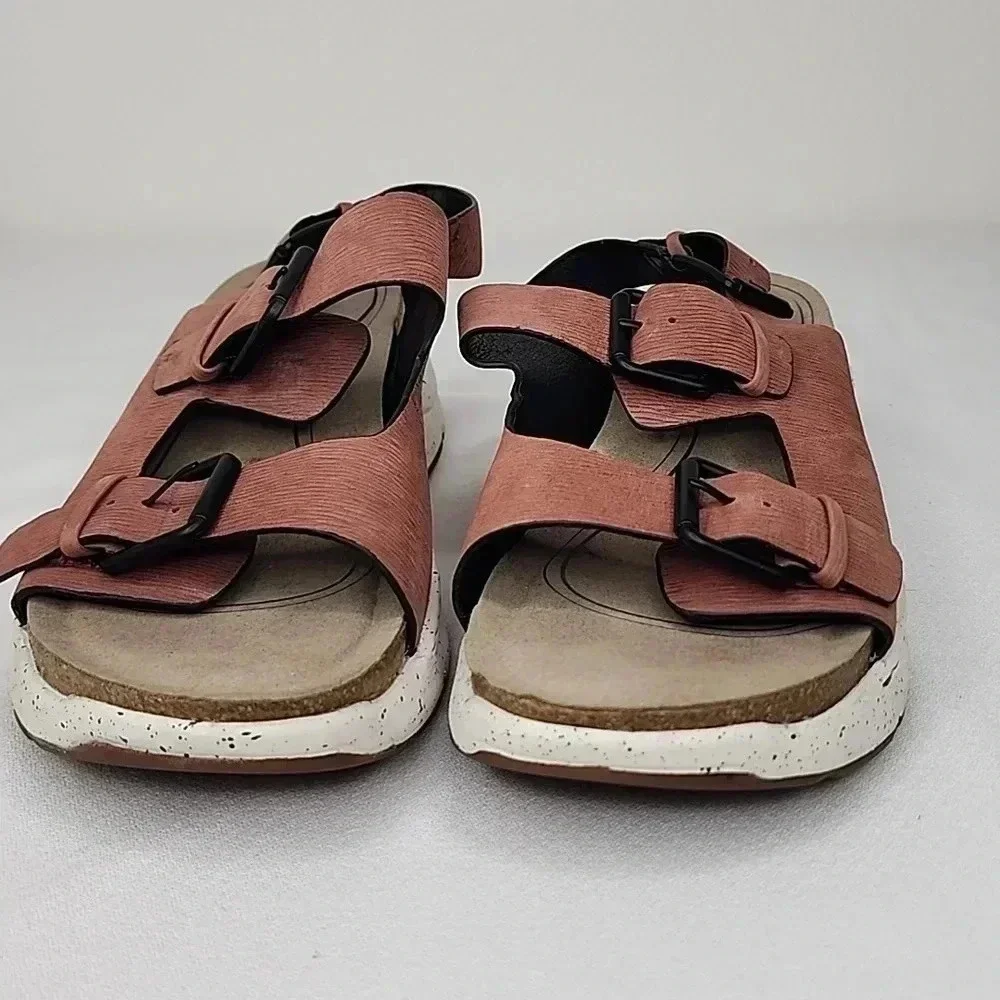 Bionica Olin-Dessert Rose Slingback Wedge Sandals size 9.5 - Picture 9 of 12